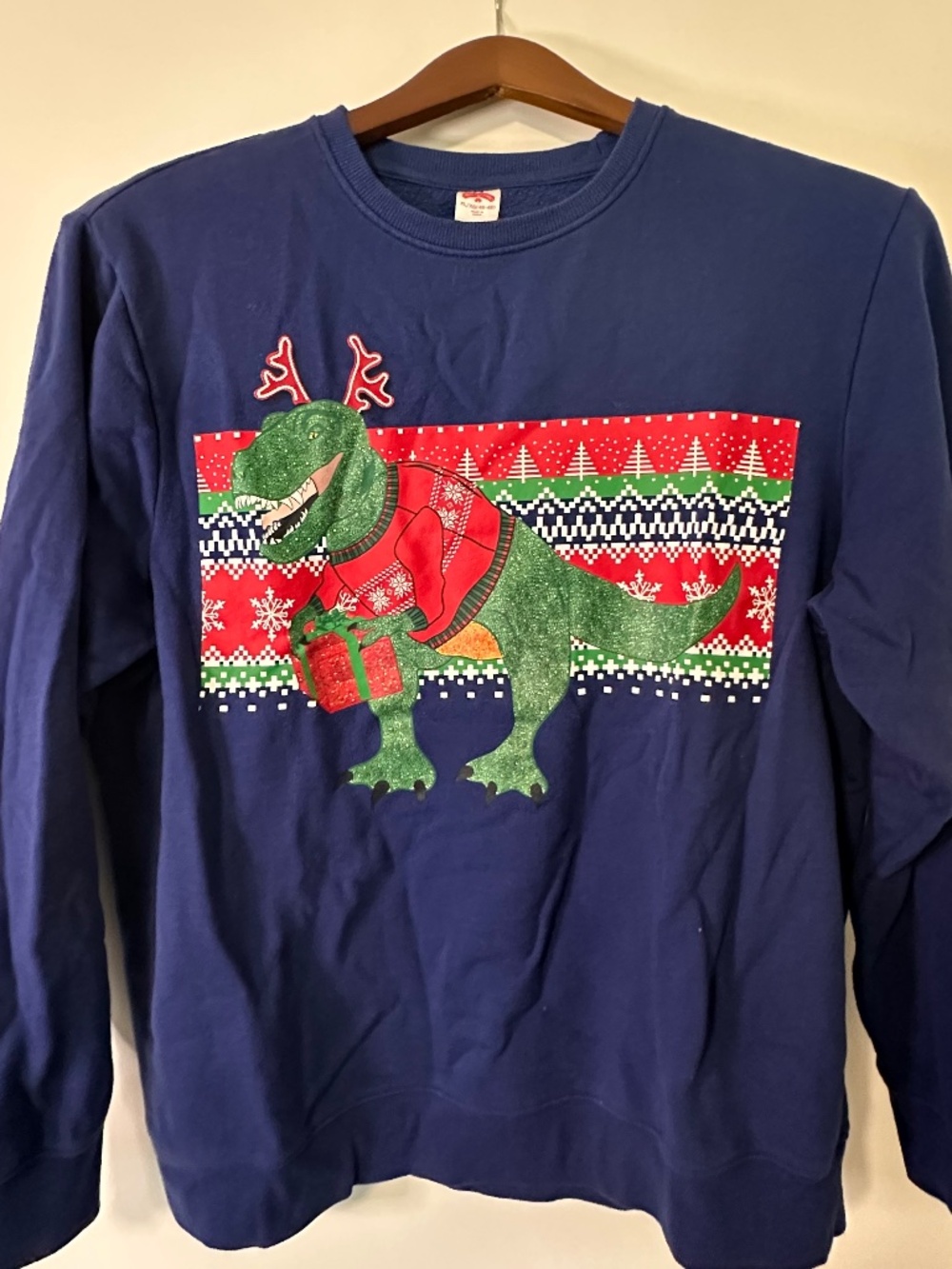 Unisex Navy and Blue Holiday Sweatshirt